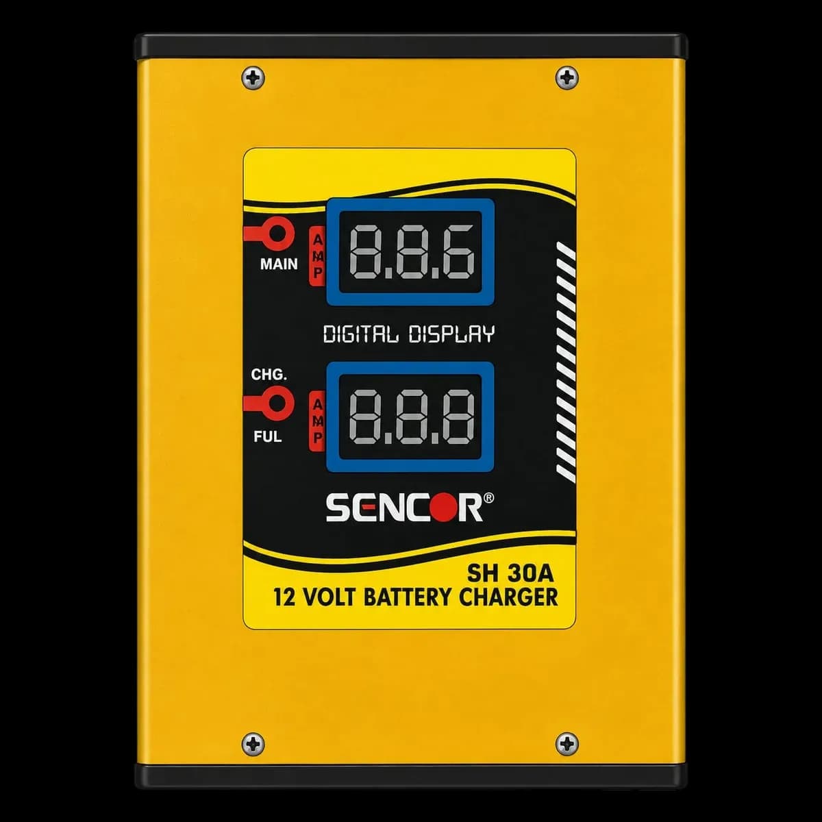Sencor SH 30A 12 volt battery charger with dual digital display